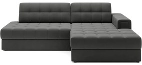 SzĂŒrkĂ©sbarna bĂĄrsony kinyithatĂł sarokkanapĂ© (jobb oldali-heverĆ rĂ©sszel) Blezalt â ELTAP