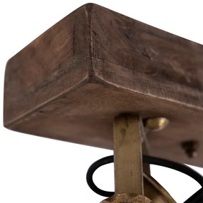 Mennyezeti lámpa bronz 2-lámpás fával - Mangoes