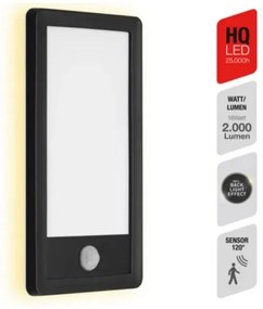 Telefunken 313905TF -LED Kültéri fali lámpa érzékelővel LED/16W/230V IP44