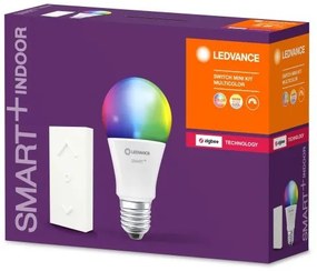 LED lámpa , égő , Ledvance Smart+ , Mini KIT (E27 10W + Switch Mini dimmer) , RGB , CCT , dimmelhető