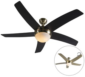 Mennyezeti ventilátor arany színben távirányítóval - Cool
