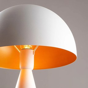 Fehér asztali lámpa fém búrával (magasság 52 cm) Dodo – Opviq lights