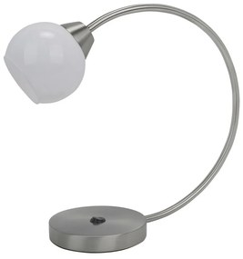 Kali asztali lámpa LED-es foglalat, 1 izzós, 4,5W fekete-matt-fehér nikkel