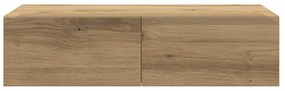 Falipolc fiókokkal artisian tölgy 60x26,5x15 cm műszaki fa