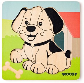 Woody Puzzle Baby Kutyus