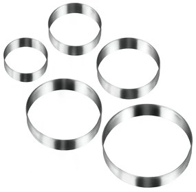 Cookie Cutters 5 db-os kerek sütikiszúró szett - Metaltex