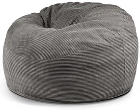 Sötétszürke kordbársony babzsákfotel Om 110 – SLOWDOWN