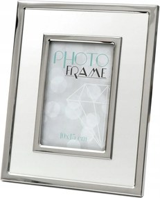 Ezüst Képkeret 10x15cm Fém Glamour Modern Fényes