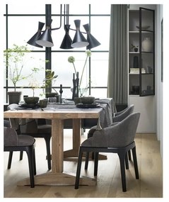 Világosszürke borovi fenyő tálalószekrény 53x230 cm Basic – vtwonen