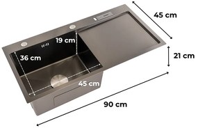 Avena rozsdamentes mosogató