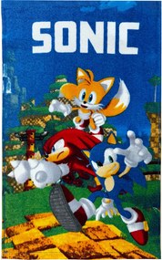 Sonic a sündisznó Speedy kéztörlő, arctörlő, törölköző 30x50 cm