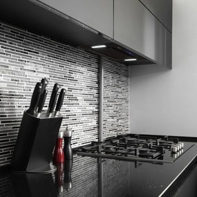 Klarstein Hektor, páraelszívó, beépíthető, 52 cm, 530 m³/ó elszívó teljesítmény, LED, érintőképernyős, üveg