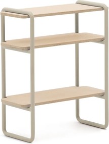 Bézs-natúr színű függő gyerek könyvespolc kőrisfa dekorral 60x70x28 cm Tinn – Kave Home