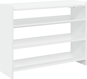 vidaXL fehér szerelt fa cipőtároló szekrény 80x25x62 cm