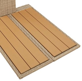 Kerti Zuhanyzó Bézs 60x80x214 cm Poli Rattan