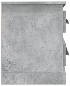 betonszürke szerelt fa TV-szekrény 100 x 35,5 x 45 cm