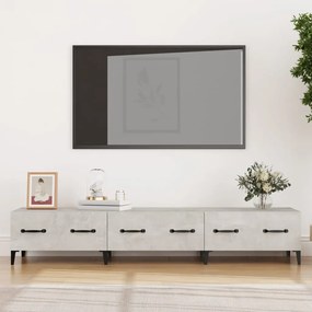 Betonszürke szerelt fa TV-szekrény 150 x 34,5 x 30 cm