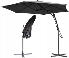 Kerti oldalsó napernyő 300cm Kényelmes árnyék a hajtókar forgatása nélkül