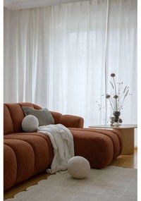 Terrakotta színű sarokkanapé (jobb oldali-heverő résszel) Shell – Miuform