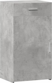 vidaXL betonszürke szerelt fa tálalószekrény 50 x 42,5 x 93 cm