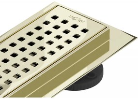 Mexen Flat M08 rozsdamentes acél zuhanyfolyó 50 cm, arany, 1525050-15