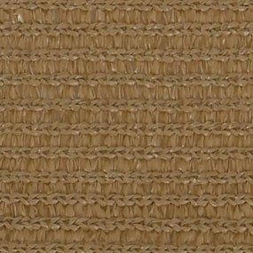 tópszínű HDPE napvitorla 160 g/m² 3 x 3 m