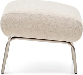 Bézs zsenília lábtartó Amsen – Kave Home