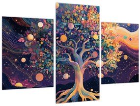 Kép – Lila fa tele energiával (90x60 cm)