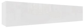IZUMI 34 WH magasfényű fehér polcos szekrény 175 cm