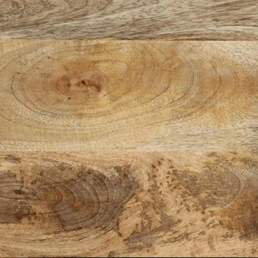fürdőszoba tükör 50x3x70 cm tömörfa mangó szürke