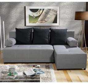 Sarokkanapé Mexx (szürke + fekete). 808325