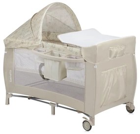 Lionelo - SVEN PLUS utazóágy, bézs színű