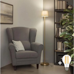 BRILAGI - LED állólámpa CERIA 1xE27/20W/230V átm. 20,5 cm fehér/arany