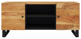 tömör akácfa TV-szekrény 105 x 33 x 46 cm