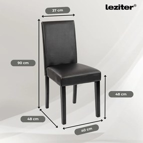 Cadiz 6+1 étkező garnitúra fekete-fekete