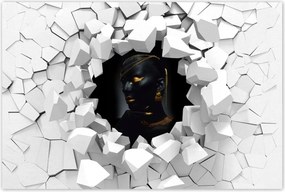 Poszter 60x40 Fej arany díszítéssel