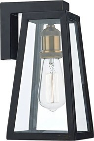 DAR LIGHTING DUV1522 DUVAL Klasszikus Kültéri Fali Lámpa Fekete, Arany E27 IP43