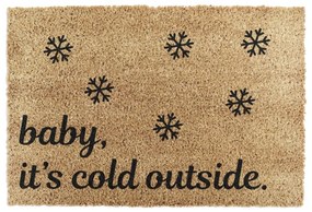 Kókuszrost lábtörlő karácsonyi mintával 40x60 cm Baby It's Cold Outside – Artsy Doormats