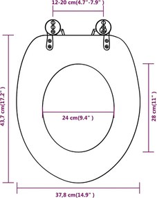 2 db régi famintás MDF WC ülőke