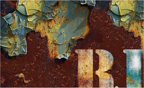 Fotótapéta Rozsda Metal Loft Industrial Vintage 254x184 vinil +ragasztó