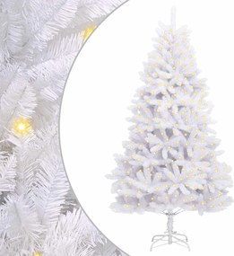 vidaXL Mű karácsonyfa 300 LED-del Fehér 270 cm PVC és fém