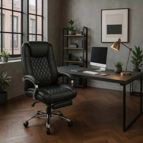 GIORGIO forgó masszázsfotel, fekete