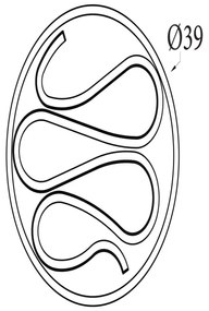Searchlight 81100-39BK - ZENDISC dimmelhető LED mennyezeti lámpatest LED/20W/230V 3000K átm. 39 cm