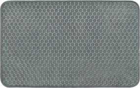 Fürdőszobaszőnyeg szürke 50x80 cm puha csúszásgátló modern minőség