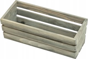 Erkély takaró fa doboz virágok gyógynövények növények 30cm szürke