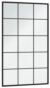 2 db fekete fém fali tükör 100x60 cm