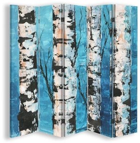 Gario Paraván Nyírfa törzsek Méret: 180 x 170 cm, Kivitelezés: Forgó paraván 360°