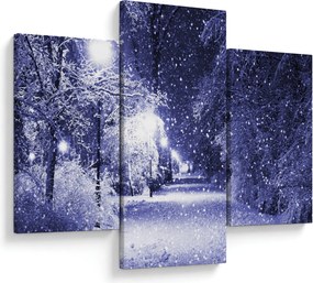 Kép - varázslatos téli éjszaka (90x60 cm)