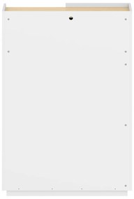 Fehér matt könyvespolc 100x147 cm Nina - TemaHome