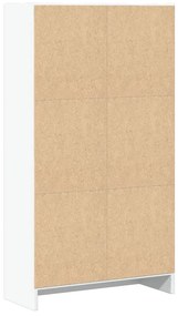 fehér szerelt fa könyvespolc 60 x 24 x 109 cm